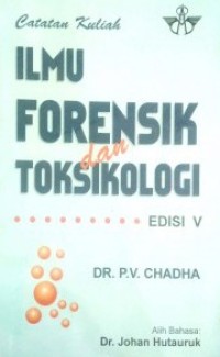 Image of Ilmu Forensik dan Toksikologi
