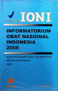 Image of Informatorium Obat Nasional Indonesia (IONI) 2008