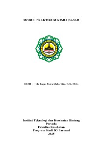 Image of MODUL Pratikum Kimia Dasar - D3 Farmasi